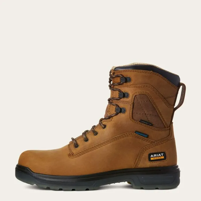 Men Work Boots Ariat Turbo 8034 Waterproof Carbon Toe Work Boot Aged Bark