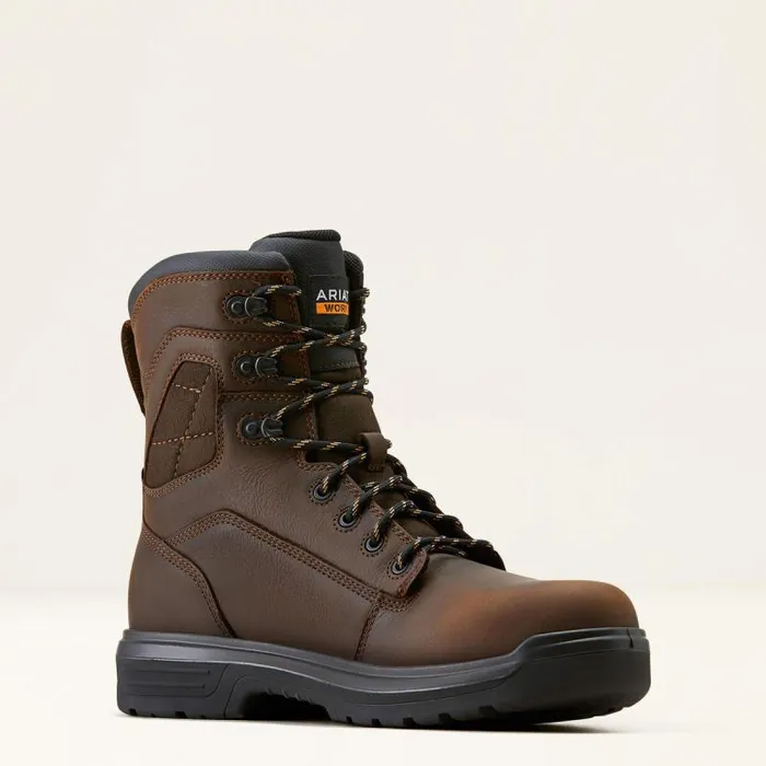 Men Work Boots Ariat Turbo 8034 Waterproof Carbon Toe Work Boot Rich Brown
