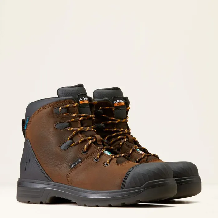 Men Work Boots Ariat Turbo Outlaw 6034 CSA Waterproof Carbon Toe Work Boot Rich Brown Men Work Boots Ariat Turbo Outlaw 6034 CSA Waterproof Carbon Toe Work Boot Rich Brown