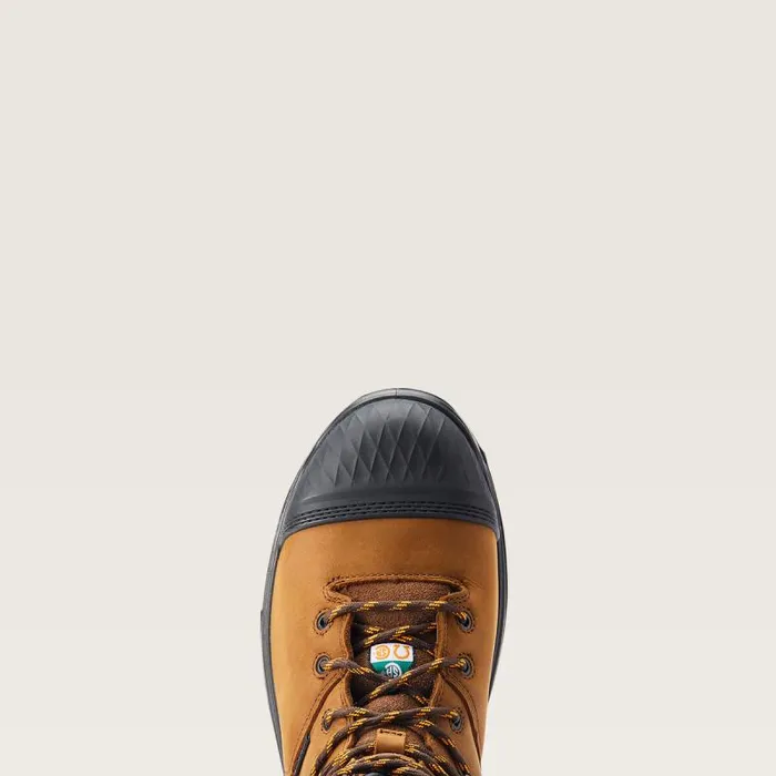 Men Work Boots Ariat Turbo Outlaw 8034 CSA MetGuard Waterproof Carbon Toe Work Boot Barley Brown Men Work Boots Ariat Turbo Outlaw 8034 CSA MetGuard Waterproof Carbon Toe Work Boot Barley Brown