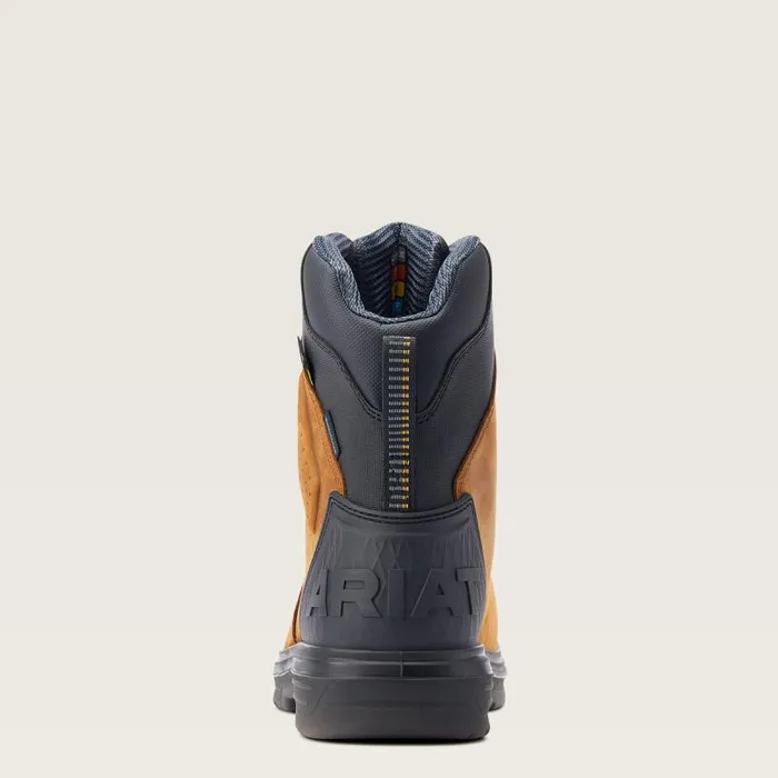 Men Work Boots Ariat Turbo Outlaw 8034 CSA MetGuard Waterproof Carbon Toe Work Boot Barley Brown Men Work Boots Ariat Turbo Outlaw 8034 CSA MetGuard Waterproof Carbon Toe Work Boot Barley Brown