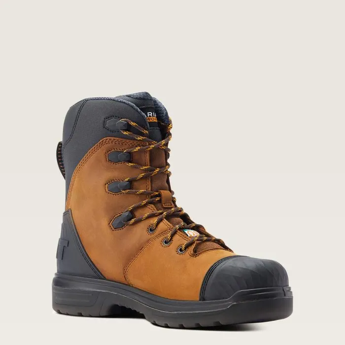 Men Work Boots Ariat Turbo Outlaw 8034 CSA MetGuard Waterproof Carbon Toe Work Boot Barley Brown Men Work Boots Ariat Turbo Outlaw 8034 CSA MetGuard Waterproof Carbon Toe Work Boot Barley Brown