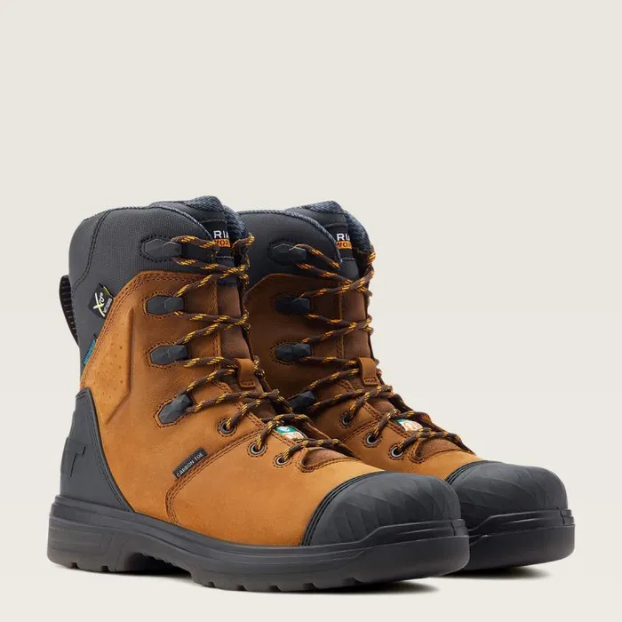 Men Work Boots Ariat Turbo Outlaw 8034 CSA MetGuard Waterproof Carbon Toe Work Boot Barley Brown Men Work Boots Ariat Turbo Outlaw 8034 CSA MetGuard Waterproof Carbon Toe Work Boot Barley Brown