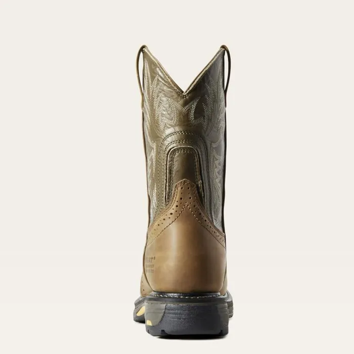 Men Work Boots Ariat WorkHog Waterproof Composite Toe Work Boot Aged Bark