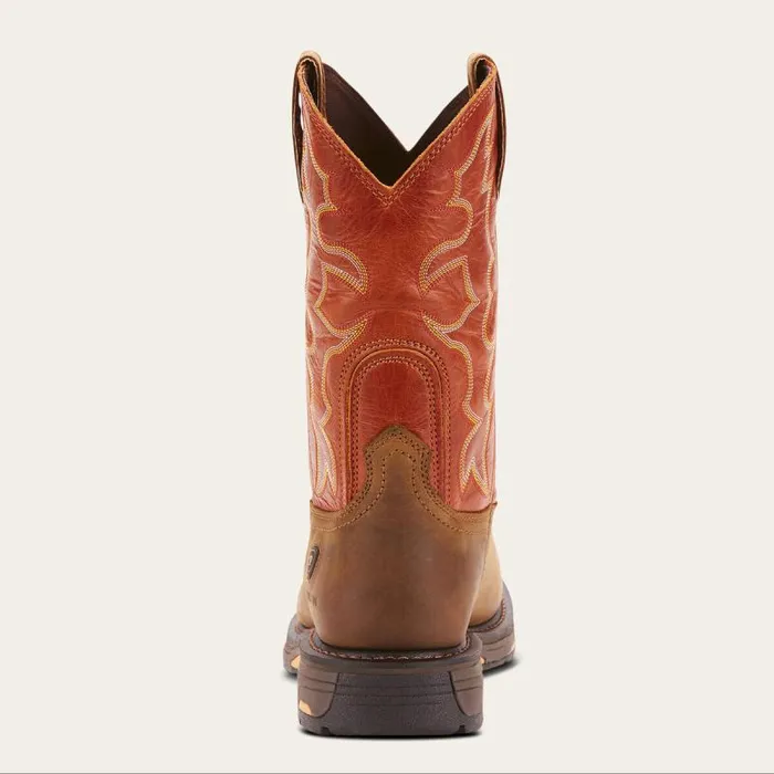 Men Work Boots Ariat WorkHog Wide Square Toe Steel Toe Work Boot Dark Earth Men Work Boots Ariat WorkHog Wide Square Toe Steel Toe Work Boot Dark Earth