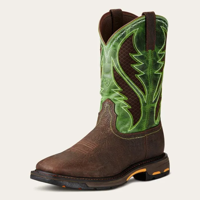 Men Work Boots Ariat WorkHog Wide Square Toe VentTEK Composite Toe Work Boot Bruin Brown Men Work Boots Ariat WorkHog Wide Square Toe VentTEK Composite Toe Work Boot Bruin Brown