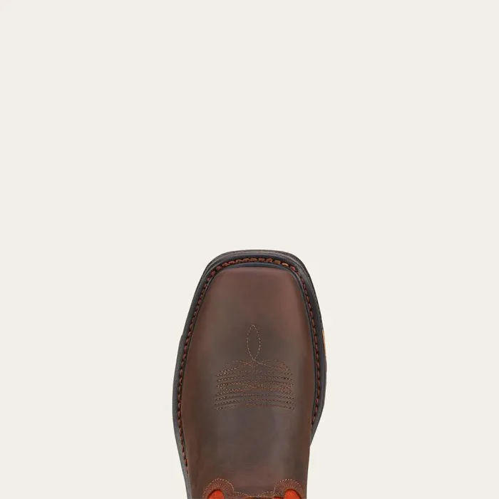 Men Work Boots Ariat WorkHog Wide Square Toe Work Boot Dark Earth Men Work Boots Ariat WorkHog Wide Square Toe Work Boot Dark Earth