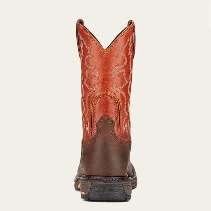 Men Work Boots Ariat WorkHog Wide Square Toe Work Boot Dark Earth Men Work Boots Ariat WorkHog Wide Square Toe Work Boot Dark Earth