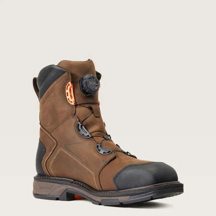 Men Work Boots Ariat WorkHog XT 8034 BOA Waterproof Carbon Toe Work Boot Chocolate Brown Men Work Boots Ariat WorkHog XT 8034 BOA Waterproof Carbon Toe Work Boot Chocolate Brown