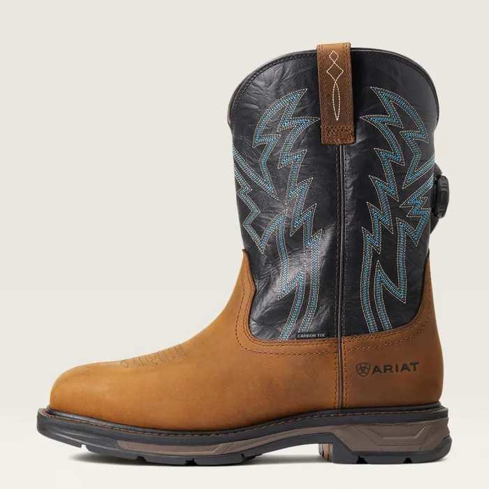 Men Work Boots Ariat WorkHog XT BOA Carbon Toe Work Boot Dark Earth Men Work Boots Ariat WorkHog XT BOA Carbon Toe Work Boot Dark Earth
