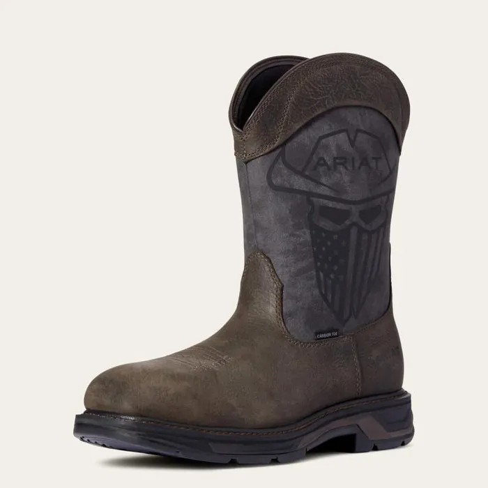 Men Work Boots Ariat WorkHog XT Incognito Carbon Toe Work Boot Iron Coffee