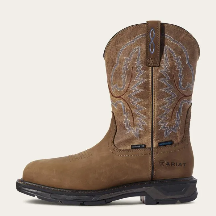 Men Work Boots Ariat WorkHog XT Waterproof Carbon Toe Work Boot Distressed Brown Men Work Boots Ariat WorkHog XT Waterproof Carbon Toe Work Boot Distressed Brown