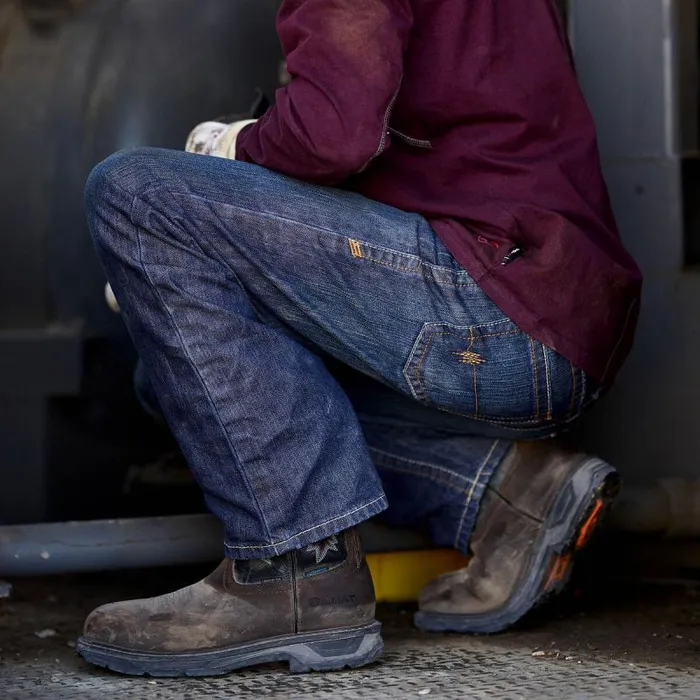 Men Work Boots Ariat WorkHog XT Waterproof Carbon Toe Work Boot Oily Distressed Brown Men Work Boots Ariat WorkHog XT Waterproof Carbon Toe Work Boot Oily Distressed Brown