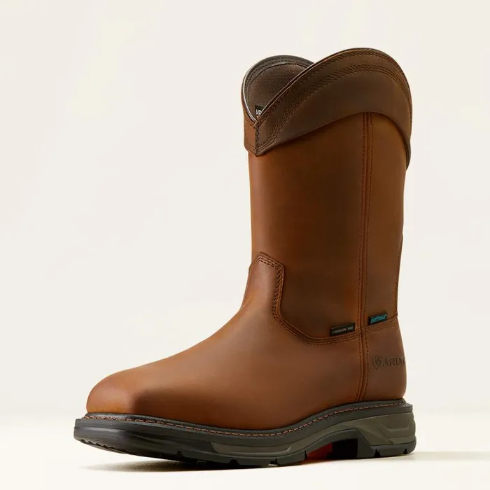 Men Work Boots Ariat WorkHog XT Wellington Waterproof Carbon Toe Work Boot Distressed Brown Men Work Boots Ariat WorkHog XT Wellington Waterproof Carbon Toe Work Boot Distressed Brown