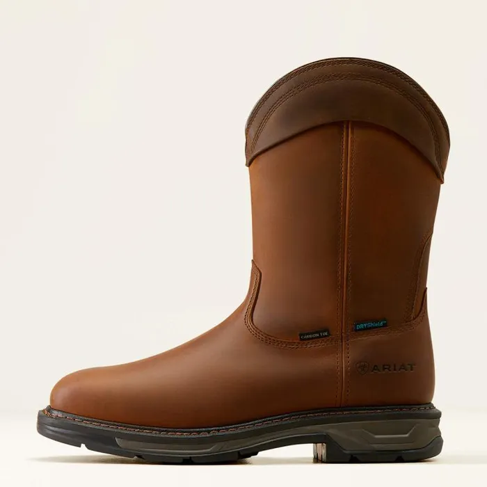 Men Work Boots Ariat WorkHog XT Wellington Waterproof Carbon Toe Work Boot Distressed Brown Men Work Boots Ariat WorkHog XT Wellington Waterproof Carbon Toe Work Boot Distressed Brown