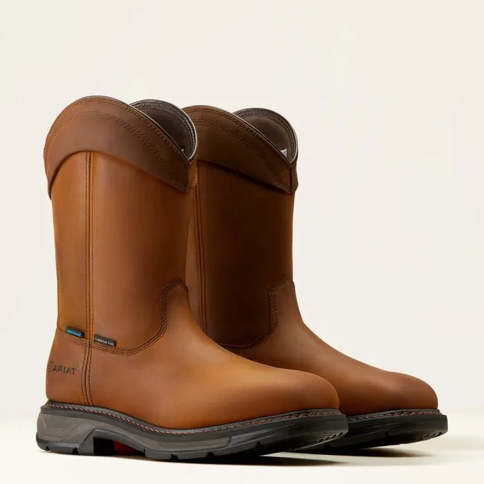 Men Work Boots Ariat WorkHog XT Wellington Waterproof Carbon Toe Work Boot Distressed Brown Men Work Boots Ariat WorkHog XT Wellington Waterproof Carbon Toe Work Boot Distressed Brown