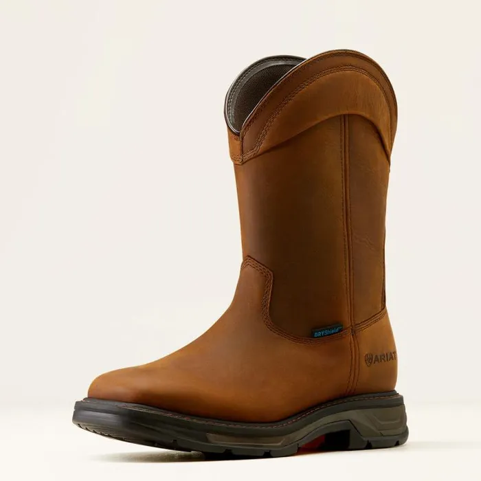 Men Work Boots Ariat WorkHog XT Wellington Waterproof Work Boot Distressed Brown Men Work Boots Ariat WorkHog XT Wellington Waterproof Work Boot Distressed Brown