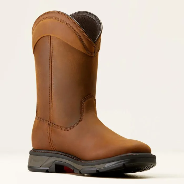 Men Work Boots Ariat WorkHog XT Wellington Waterproof Work Boot Distressed Brown