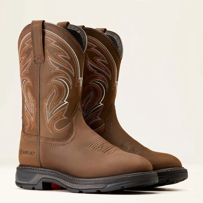 Men Work Boots Ariat WorkHog XT Work Boot Distressed Brown