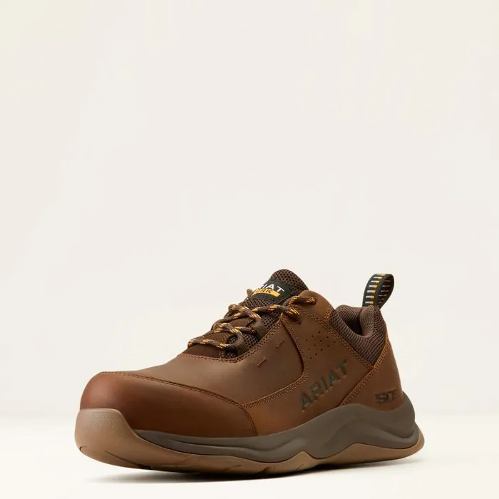 Men Work Boots Ariat Working Mile SD Composite Toe Work Boot Distressed Brown