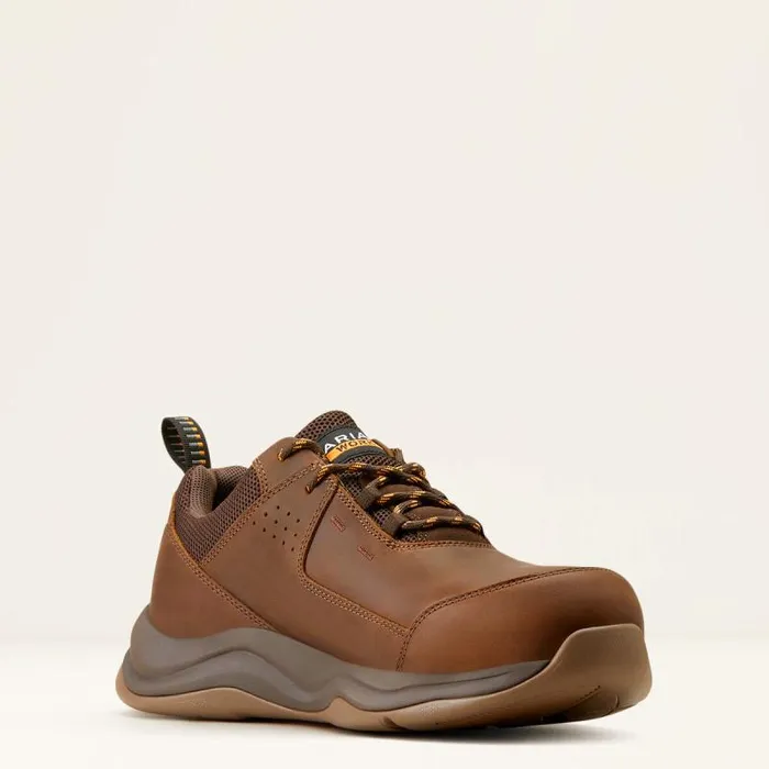 Men Work Boots Ariat Working Mile SD Composite Toe Work Boot Distressed Brown