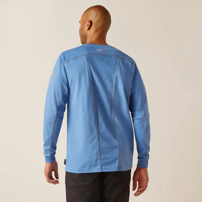 Men Workwear Ariat FR AC Crew TShirt Campanula Men Workwear Ariat FR AC Crew TShirt Campanula
