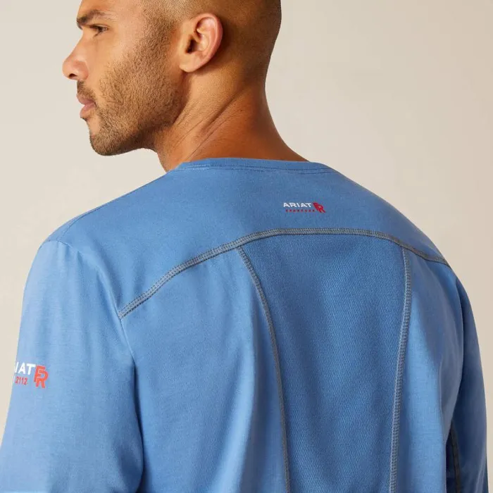 Men Workwear Ariat FR AC Crew TShirt Campanula Men Workwear Ariat FR AC Crew TShirt Campanula