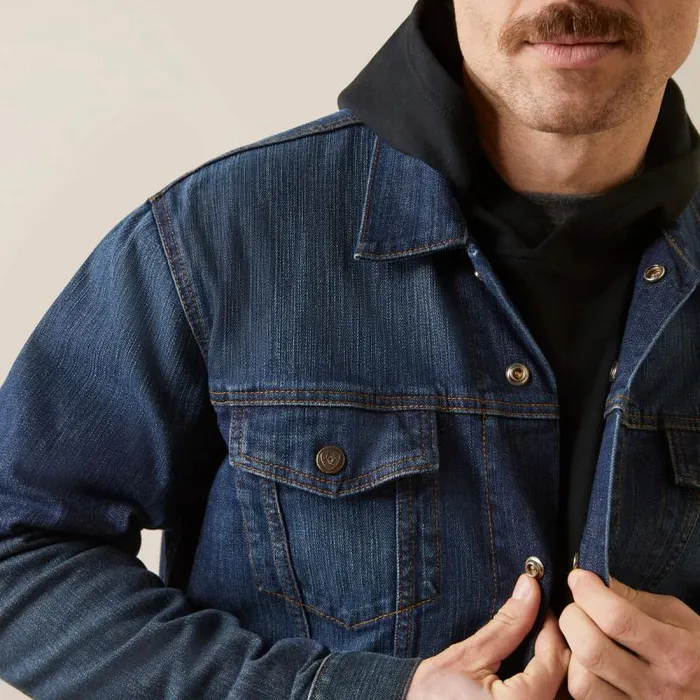 Men Workwear Ariat FR DuraStretch Trucker Jacket Ryley Men Workwear Ariat FR DuraStretch Trucker Jacket Ryley