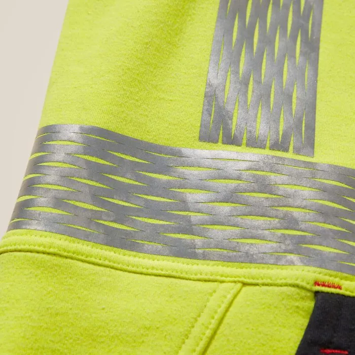 Men Workwear Ariat FR HiVis Hoodie High Viz Yellow Men Workwear Ariat FR HiVis Hoodie High Viz Yellow