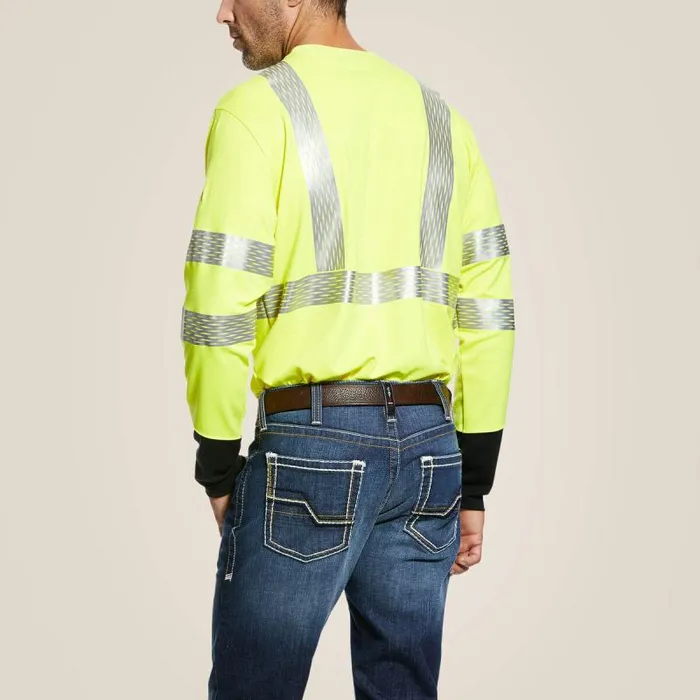 Men Workwear Ariat FR HiVis TShirt Hivis Yellow Men Workwear Ariat FR HiVis TShirt Hivis Yellow