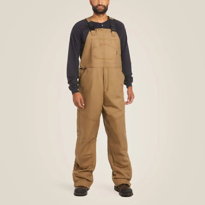 Men Workwear Ariat FR Insulated Overall 20 Bib Field Khaki