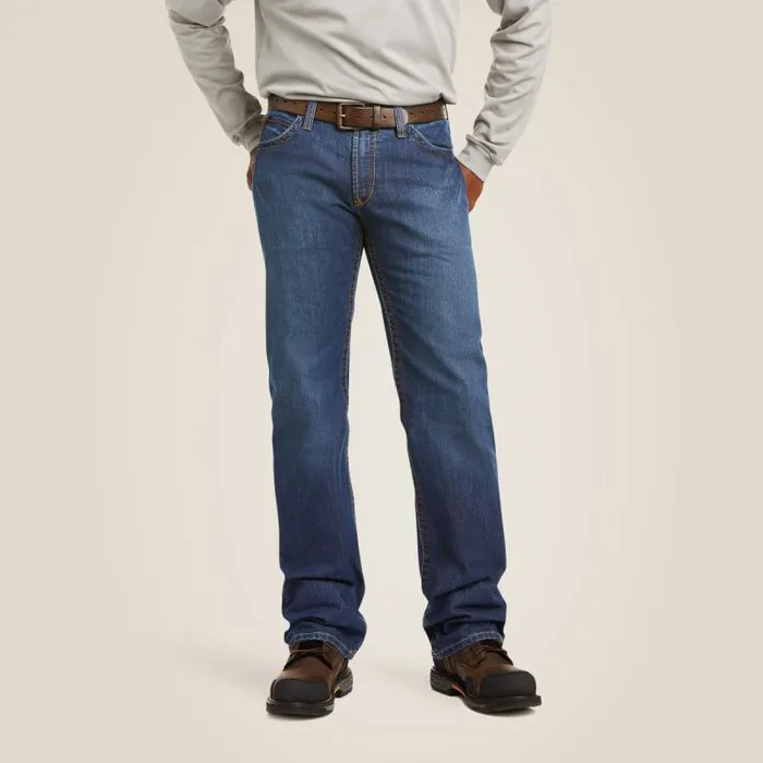 Men Workwear Ariat FR M4 Relaxed Basic Boot Cut Jean Flint