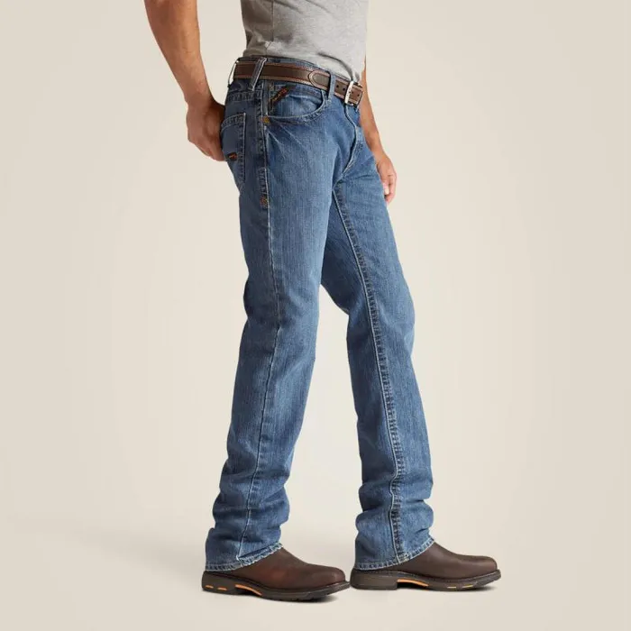Men Workwear Ariat FR M4 Relaxed Basic Boot Cut Jean Flint Men Workwear Ariat FR M4 Relaxed Basic Boot Cut Jean Flint
