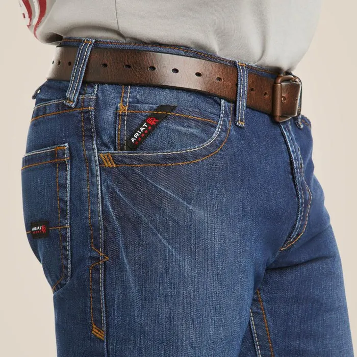 Men Workwear Ariat FR M4 Relaxed Basic Boot Cut Jean Flint Men Workwear Ariat FR M4 Relaxed Basic Boot Cut Jean Flint