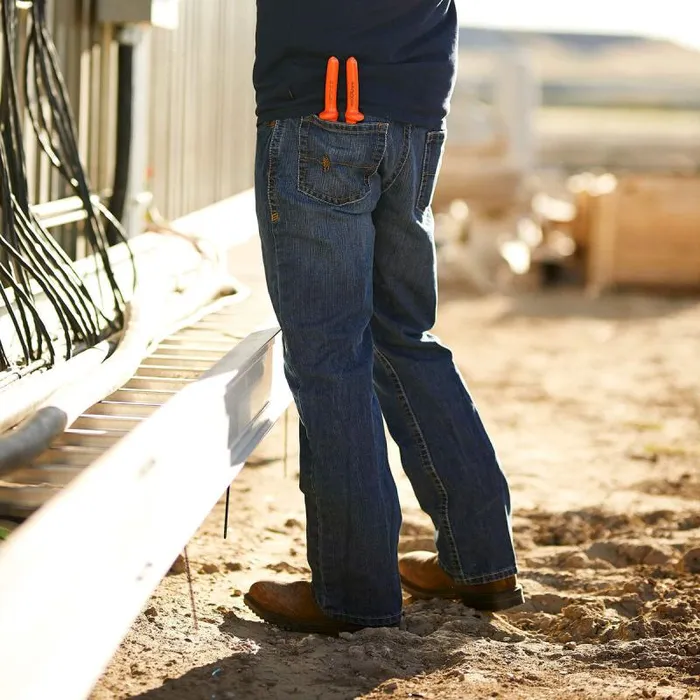 Men Workwear Ariat FR M4 Relaxed Basic Boot Cut Jean Flint Men Workwear Ariat FR M4 Relaxed Basic Boot Cut Jean Flint