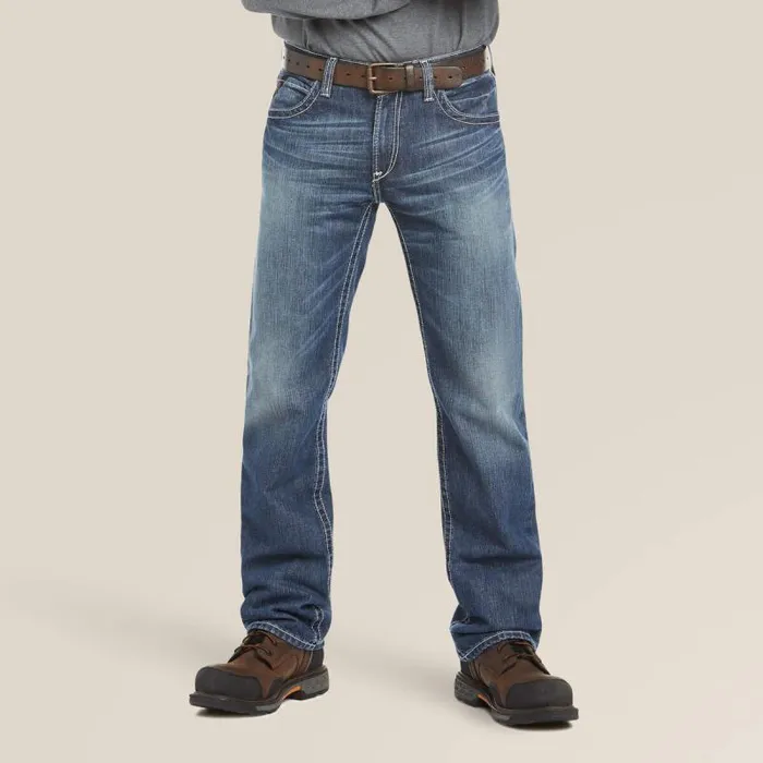Men Workwear Ariat FR M4 Relaxed Ridgeline Boot Cut Jean Glacier