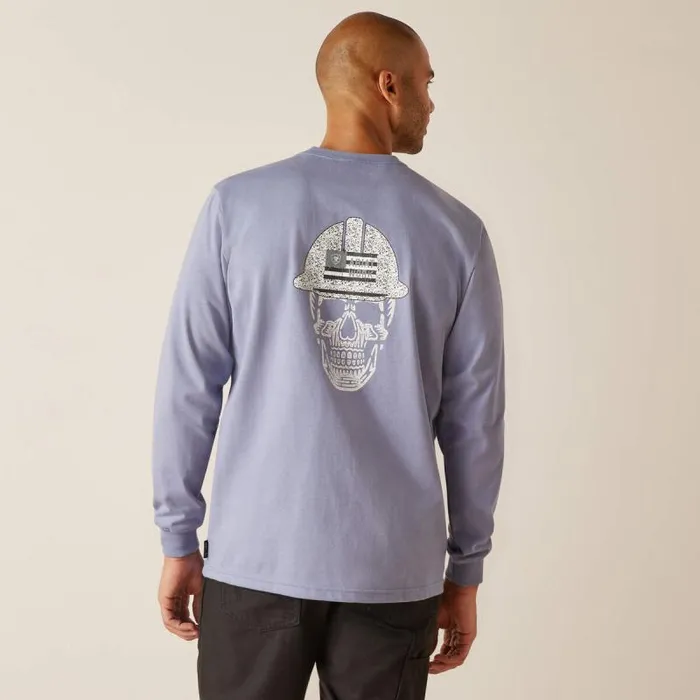 Men Workwear Ariat FR Roughneck Skull Logo TShirt Infinity