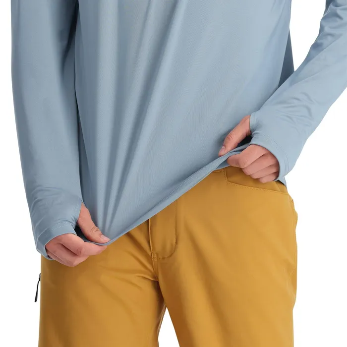 Mens Arc Long Sleeve Tech Tee 8211 Blue Fog Spyder Performance