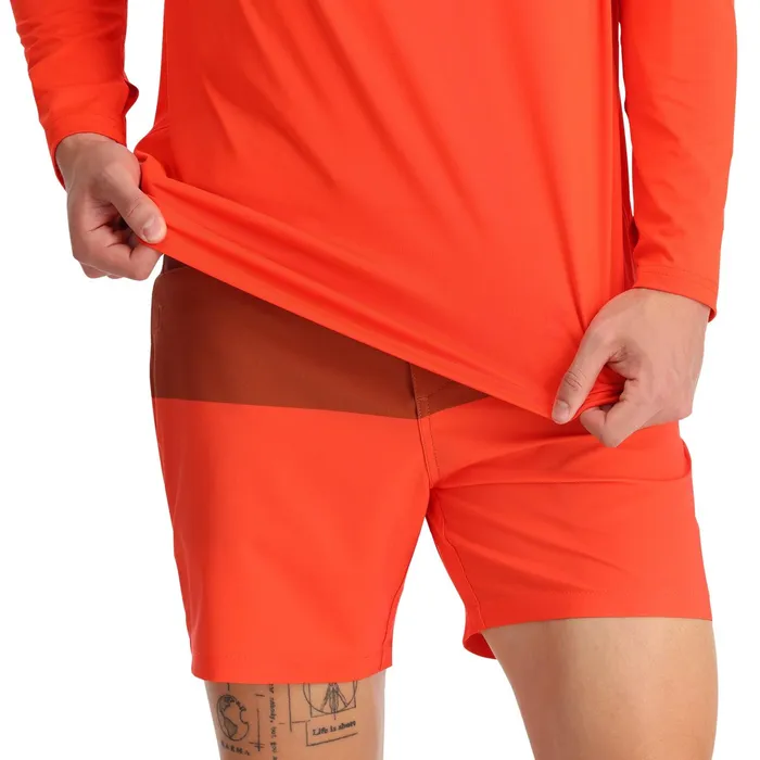 Mens Arc Long Sleeve Tech Tee 8211 Twisted Orange Spyder Performance
