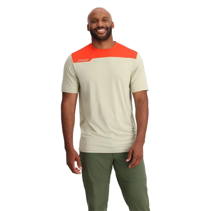 Mens Arc Short Sleeve Tech Tee 8211 Ash Spyder Performance