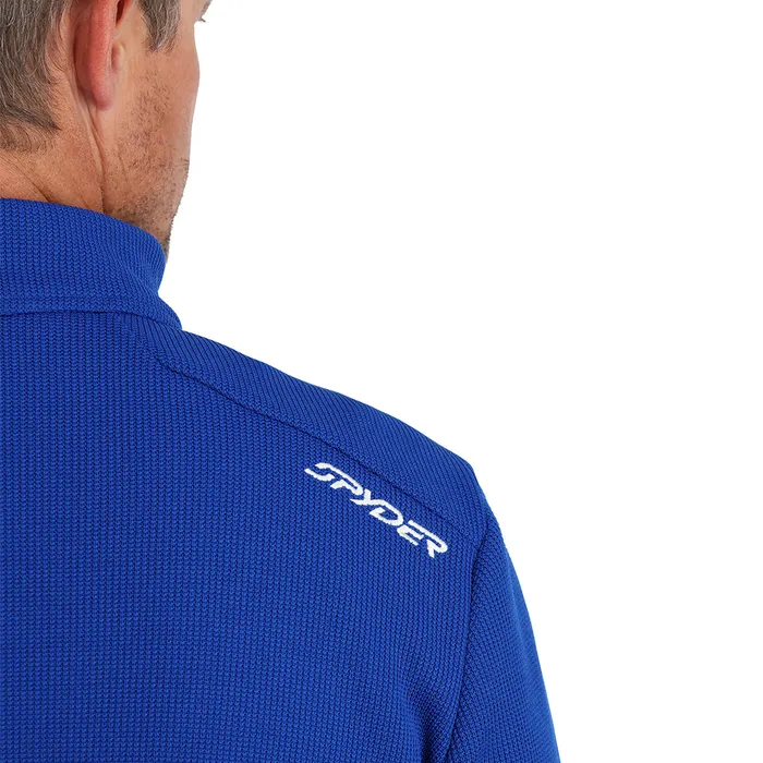 Mens Bandit Full Zip 8211 Electric Blue Spyder Fleece