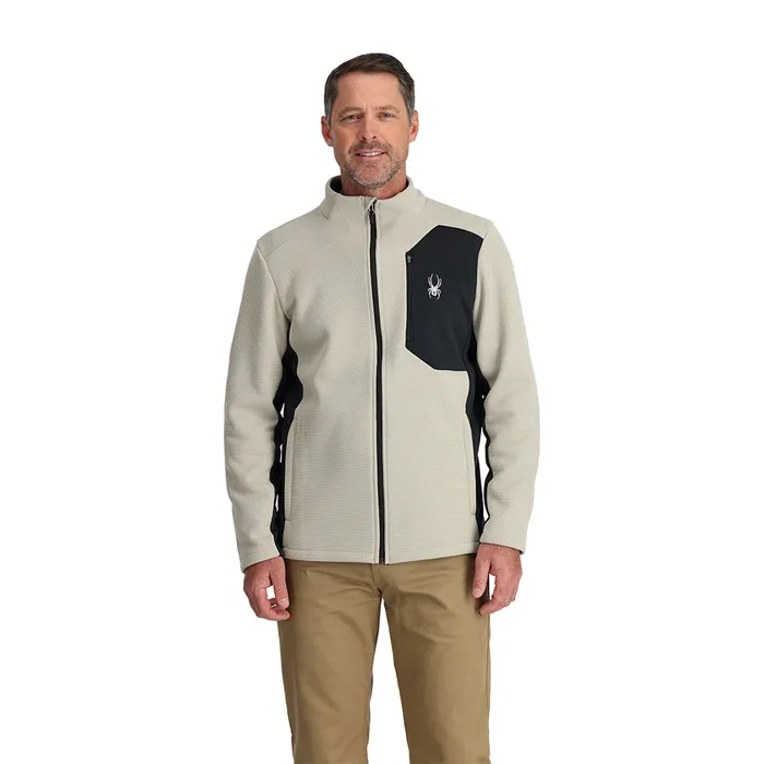 Mens Bandit Full Zip 8211 Sandstorm Spyder Fleece