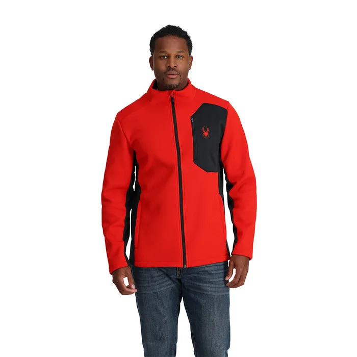 Mens Bandit Full Zip 8211 Volcano Spyder Fleece
