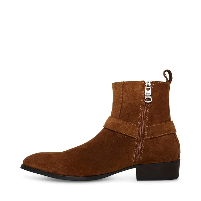 Mens Dash Cognac Suede Steve Madden Boots Mens Dash Cognac Suede Steve Madden Boots