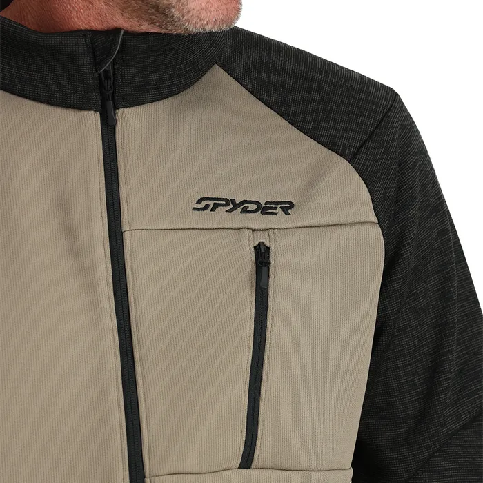 Mens Encore Full Zip 8211 Desert Taupe Spyder Fleece
