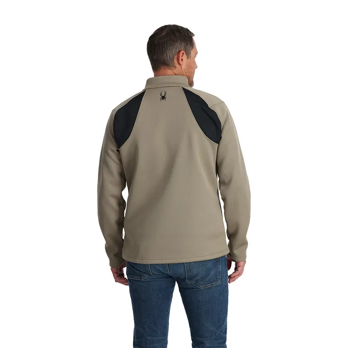 Mens Encore Half Zip 8211 Desert Taupe Spyder Fleece