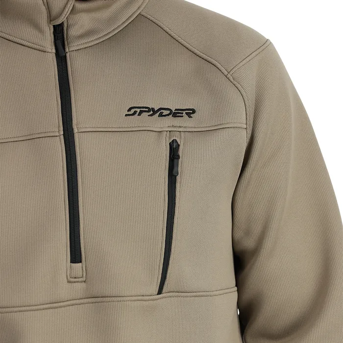 Mens Encore Half Zip 8211 Desert Taupe Spyder Fleece