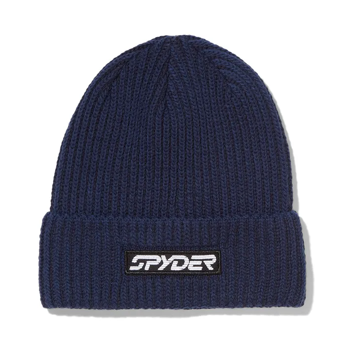 Mens Groomers Beanie 8211 True Navy Spyder Hats