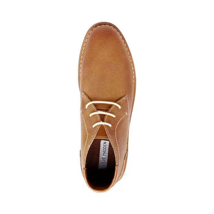 Mens Hestonn Tan Leather Steve Madden Boots