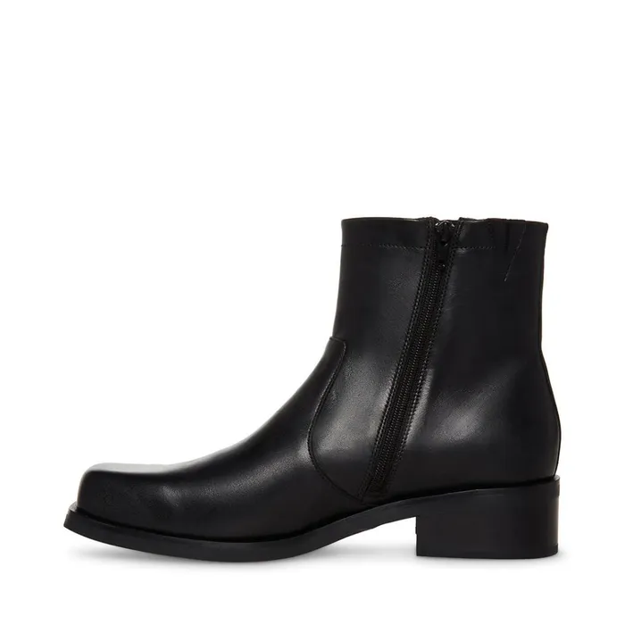 Mens Lionell Black Leather Steve Madden Boots Mens Lionell Black Leather Steve Madden Boots